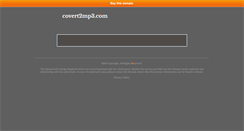 Desktop Screenshot of covert2mp3.com