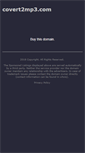 Mobile Screenshot of covert2mp3.com