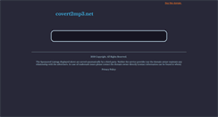 Desktop Screenshot of covert2mp3.net