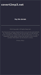 Mobile Screenshot of covert2mp3.net