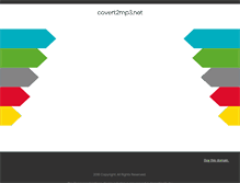 Tablet Screenshot of covert2mp3.net